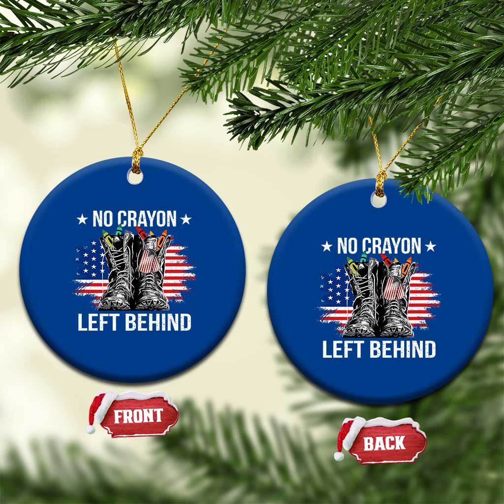 No Crayon Left Behind Ceramic Ornament Corps Squad Military Our Marine Troop Combat Boots TS11 1pc Blue Print Your Wear