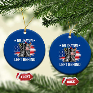 No Crayon Left Behind Ceramic Ornament Corps Squad Military Our Marine Troop Combat Boots TS11 1pc Blue Print Your Wear