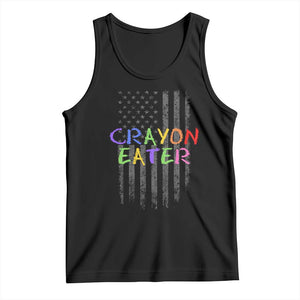 Funny Marine Military Veteran Tank Top Crayon Eater American Flag TS11 Black Print Your Wear