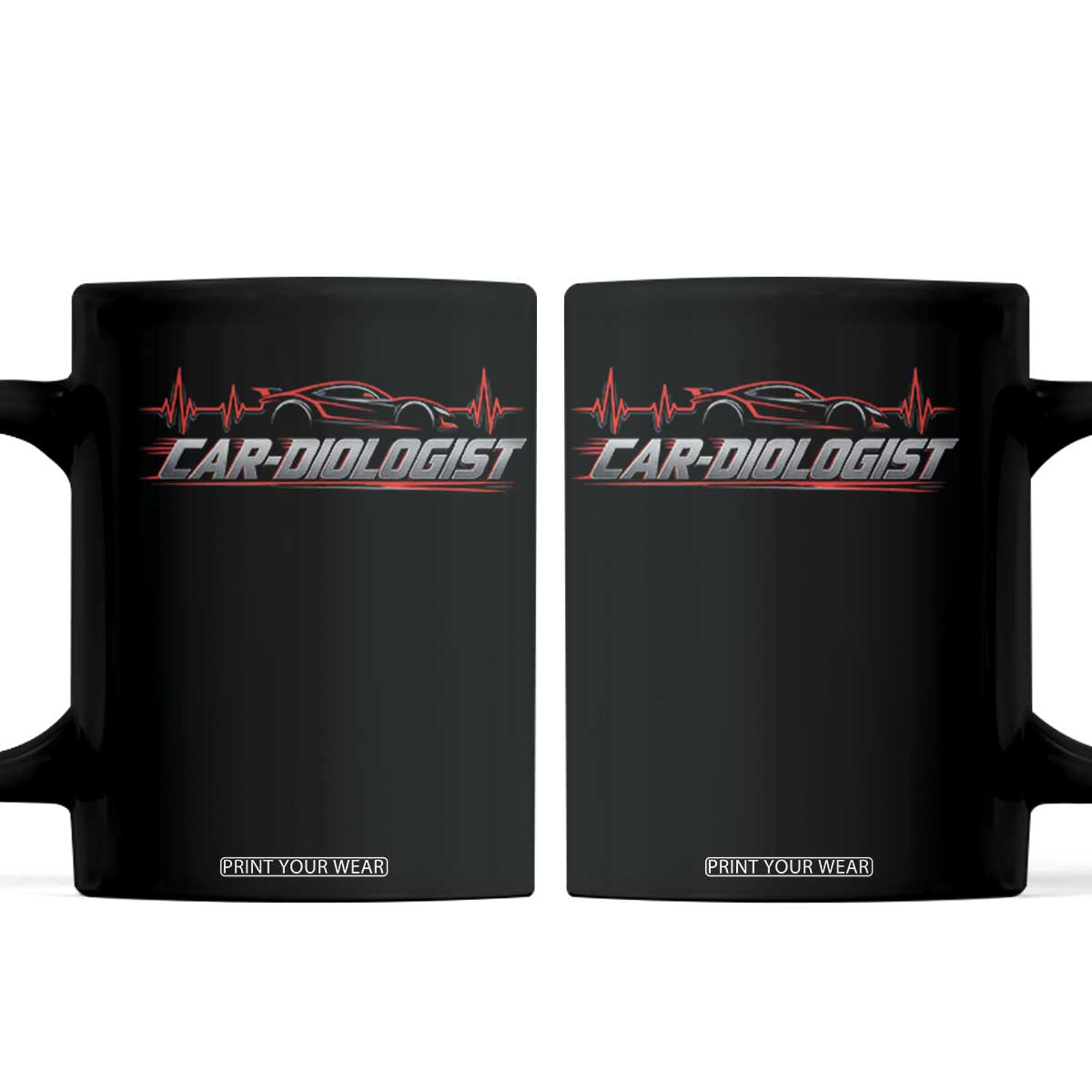 Car Diologist Funny Car Enthusiast Automotive Mechanic Heartbeat Coffee Mug