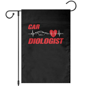 Car Diologist Garden Flag Funny Car Guy Mechanic Engineer Heartbeat