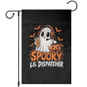Halloween 911 Dispatcher Garden Flag Spooky Lil Operator Ghost 911 Emergency