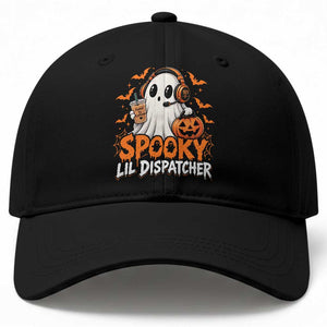 Halloween 911 Dispatcher Baseball Cap Spooky Lil Operator Ghost 911 Emergency