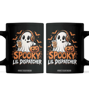 Halloween 911 Dispatcher Coffee Mug Spooky Lil Operator Ghost 911 Emergency