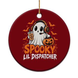 Halloween 911 Dispatcher Ceramic Ornament Spooky Lil Operator Ghost 911 Emergency
