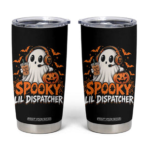 Halloween 911 Dispatcher Tumbler Cup Spooky Lil Operator Ghost 911 Emergency