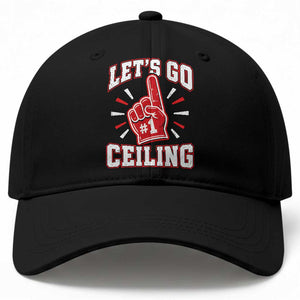 Lets Go Ceiling Fan Funny Lazy Halloween Baseball Cap