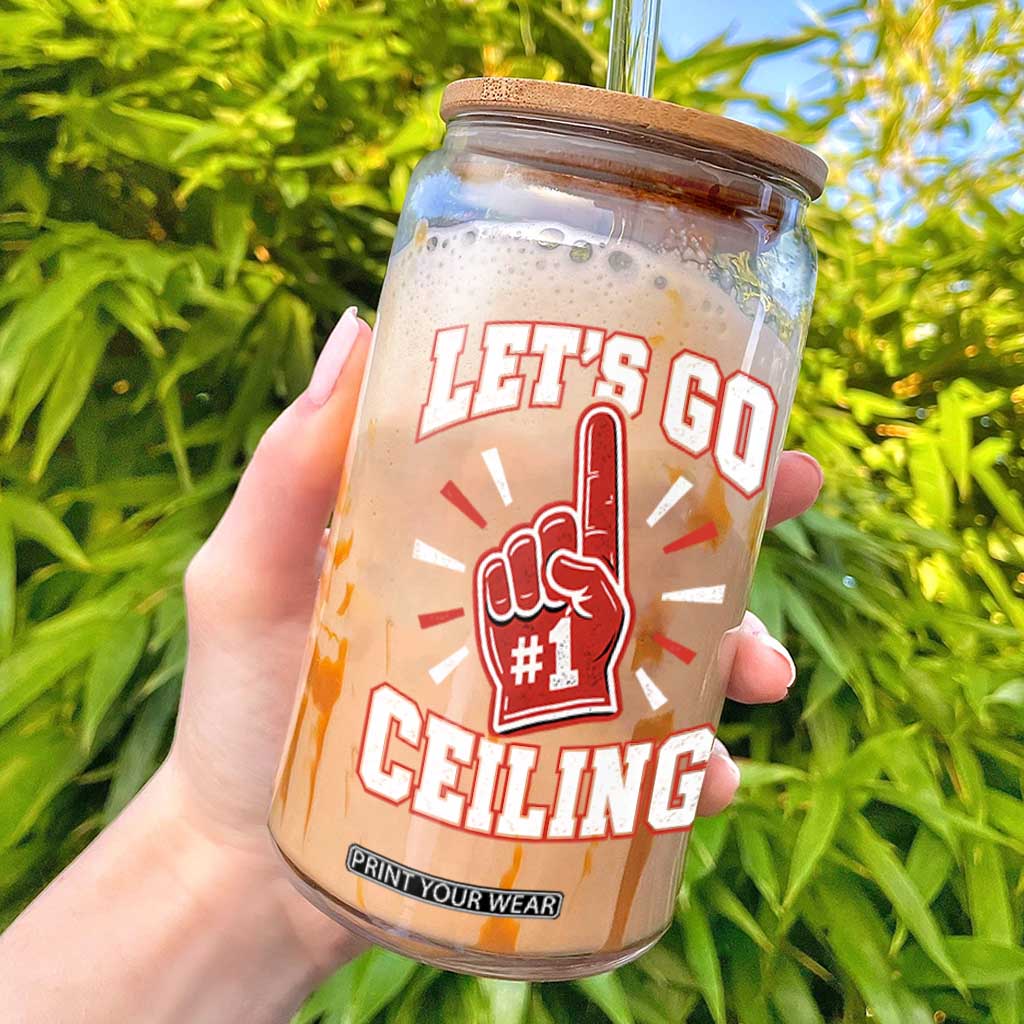 Lets Go Ceiling Fan Funny Lazy Halloween Glass Can