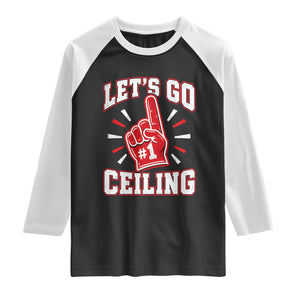 Lets Go Ceiling Fan Funny Lazy Halloween Raglan Shirt