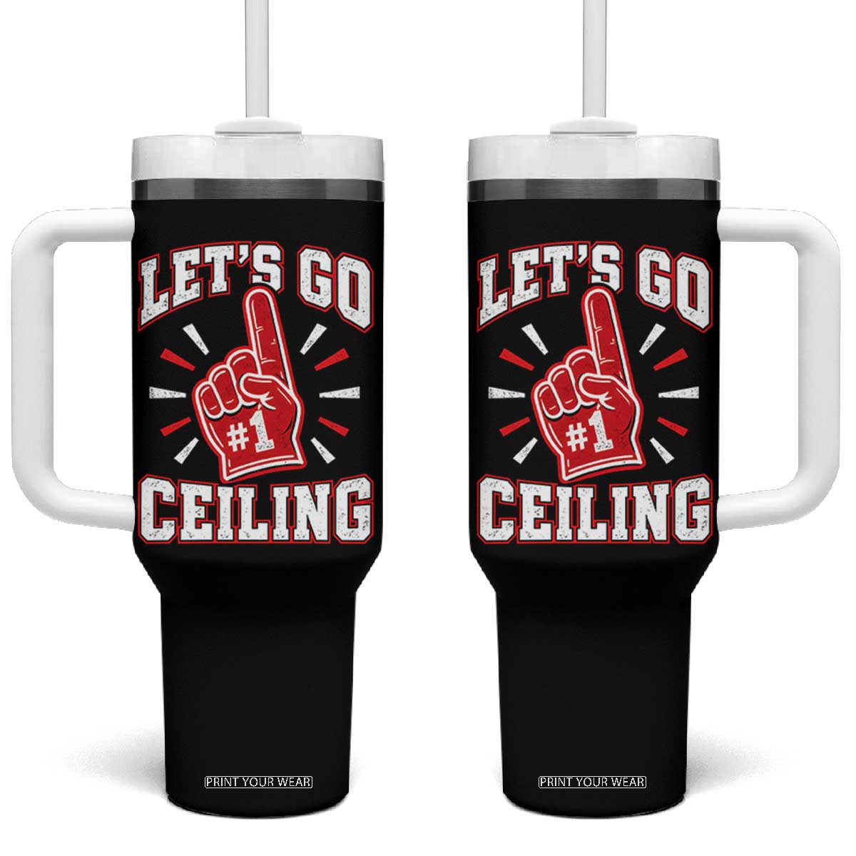 Lets Go Ceiling Fan Funny Lazy Halloween Tumbler With Handle