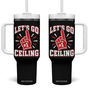 Lets Go Ceiling Fan Funny Lazy Halloween Tumbler With Handle