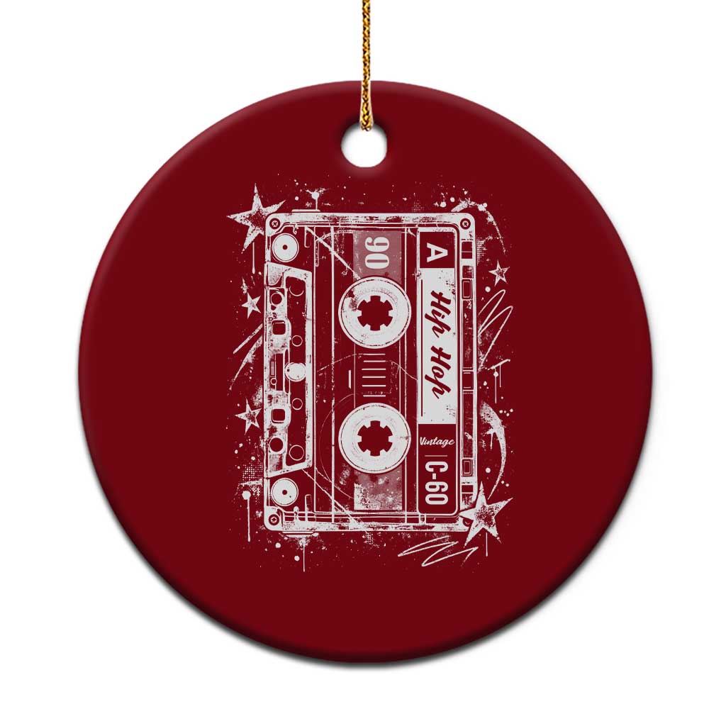 Y2k Cassette 90s Hip Hop 2000s Grunge Vintage Graphic Ceramic Ornament