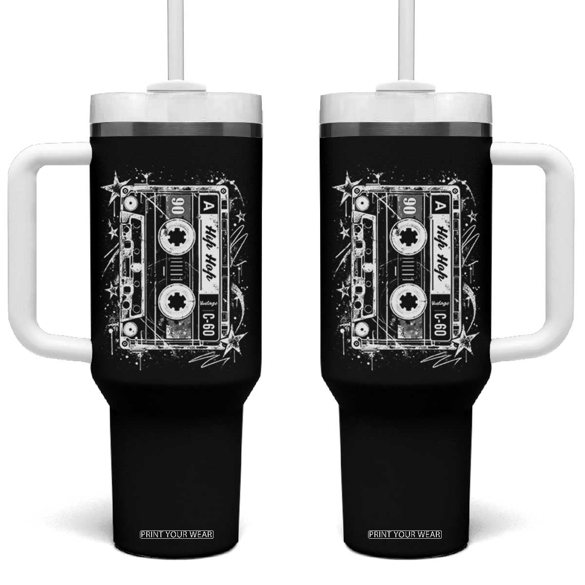 Y2k Cassette 90s Hip Hop 2000s Grunge Vintage Graphic Tumbler With Handle