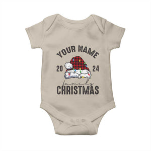 Personalized Christmas Family Baby Onesie Custom Name Family Christmas 2024 Santa Hat TS11 Sand Print Your Wear