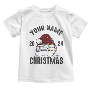 Personalized Christmas Family Baby Shirt Custom Name Family Christmas 2024 Santa Hat TS11 White Print Your Wear