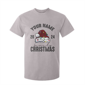 Personalized Christmas Family T Shirt For Kid Custom Name Family Christmas 2024 Santa Hat TS11 Ice Gray Print Your Wear