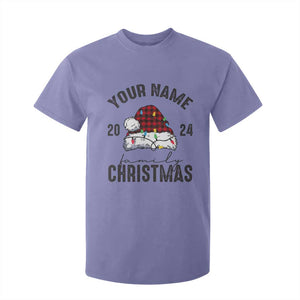 Personalized Christmas Family T Shirt For Kid Custom Name Family Christmas 2024 Santa Hat TS11 Violet Print Your Wear