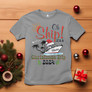 Personalized Christmas Trip T Shirt Custom Name Oh Ship It's A Christmas Trip 2024 Ship TS11 Sport Gray Print Your Wear