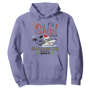 Personalized Christmas Trip Hoodie Custom Name Oh Ship It's A Christmas Trip 2024 Ship TS11 Violet Print Your Wear