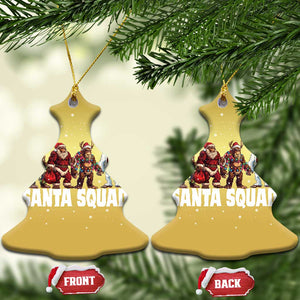 Funny Xmas Bigfoot Christmas Ornament Santa Squad Sasquatch Cosplay Elf Santa Snowman TS11 Christmas Tree Gold Print Your Wear