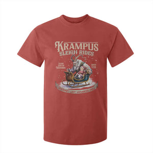 Yule T Shirt For Kid Krampus Sleigh Rides For Naughty List Members Only Xmas TS11 Red Print Your Wear