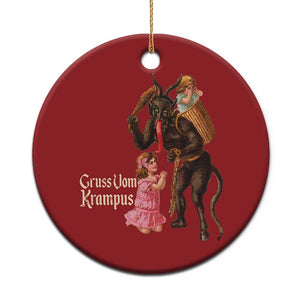 Xmas Creepy Krampus Christmas Ornament Greetings From Gruss Vom Krampus TS11 Print Your Wear