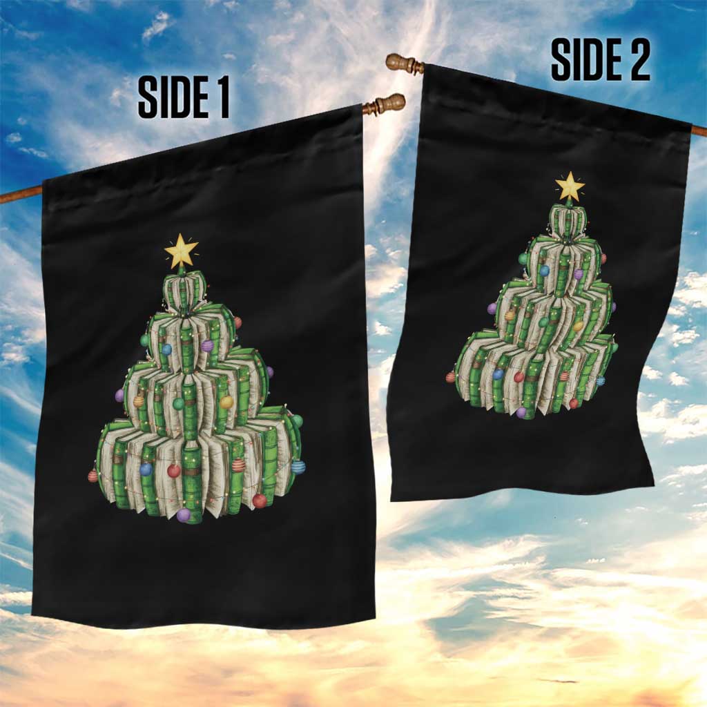 Book Christmas Tree Book Lover Teacher Librarian Garden Flag TS11 Print Your Wear