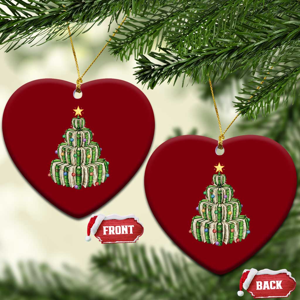 Book Christmas Tree Book Lover Teacher Librarian Ceramic Ornament TS11 Print Your Wear