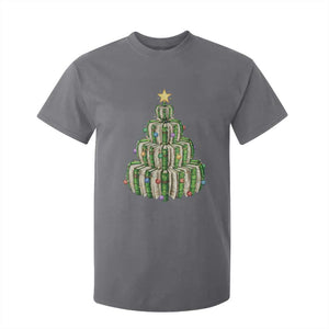 Book Christmas Tree Book Lover Teacher Librarian T Shirt For Kid TS11 Charcoal Print Your Wear