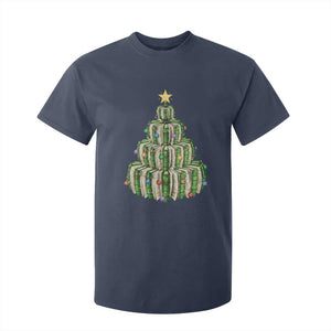 Book Christmas Tree Book Lover Teacher Librarian T Shirt For Kid TS11 Navy Print Your Wear