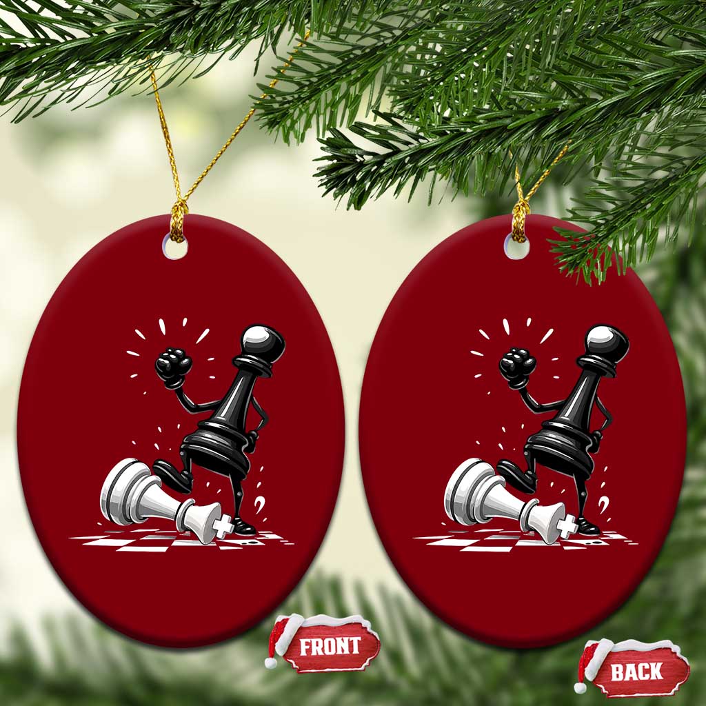 No Kings Ceramic Ornament America Protest Chess Rejecting Kings TS11 Print Your Wear