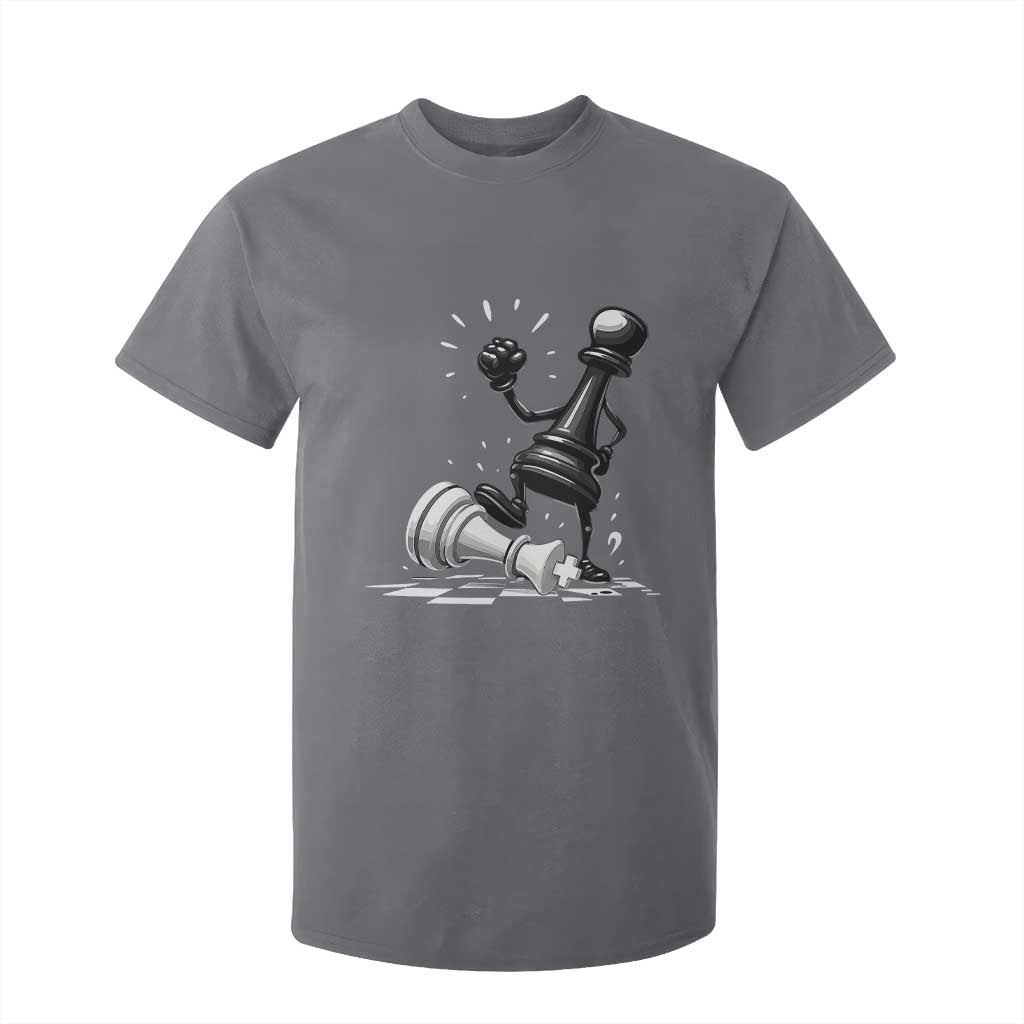 No Kings T Shirt For Kid America Protest Chess Rejecting Kings TS11 Charcoal Print Your Wear