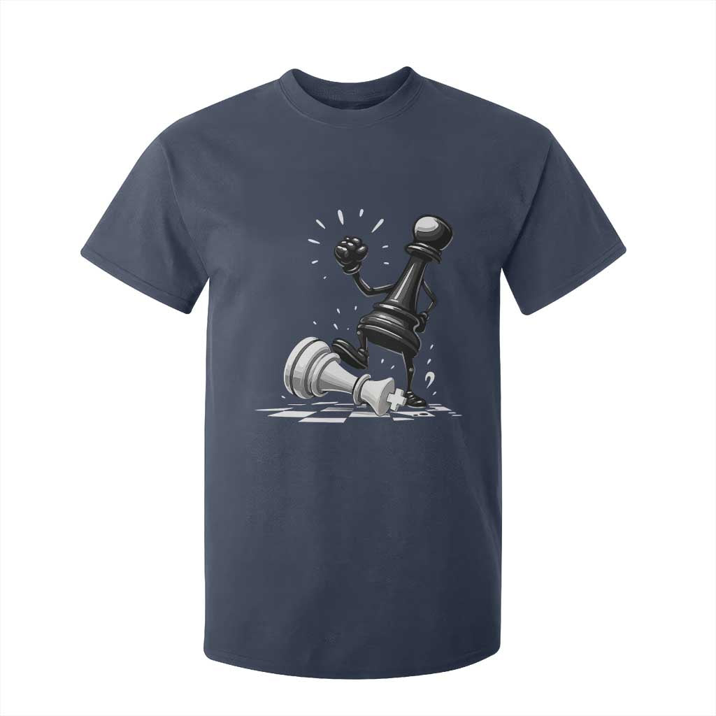 No Kings T Shirt For Kid America Protest Chess Rejecting Kings TS11 Navy Print Your Wear