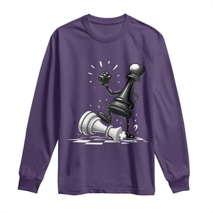 No Kings Long Sleeve Shirt America Protest Chess Rejecting Kings TS11 Purple Print Your Wear