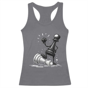 No Kings Racerback Tank Top America Protest Chess Rejecting Kings TS11 Charcoal Print Your Wear
