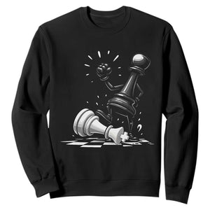 No Kings Sweatshirt America Protest Chess Rejecting Kings TS11 Black Print Your Wear