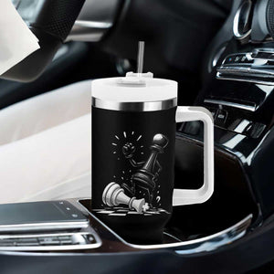 No Kings Tumbler With Handle America Protest Chess Rejecting Kings TS11 Print Your Wear