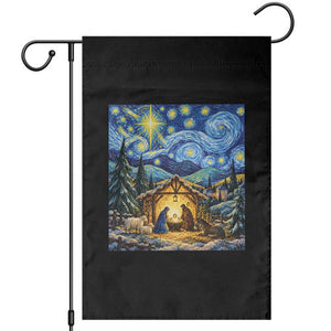 Christmas Nativity Scene Starry Night Catholic Christian Bethlehem Star Garden Flag