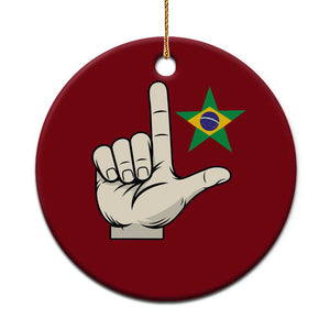 PT 13 Lula Support Brazil 2026 Mao Faz O L Ceramic Ornament