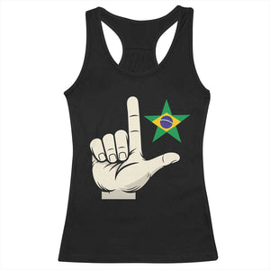 PT 13 Lula Support Brazil 2026 Mao Faz O L Racerback Tank Top
