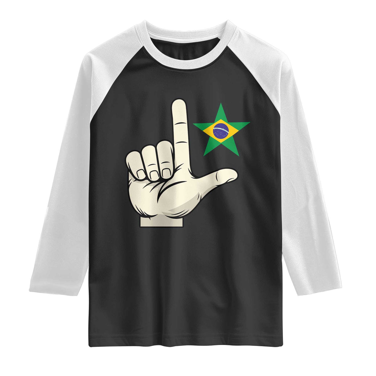 PT 13 Lula Support Brazil 2026 Mao Faz O L Raglan Shirt