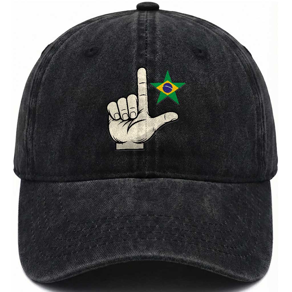 PT 13 Lula Support Brazil 2026 Mao Faz O L Washed Cotton Baseball Cap