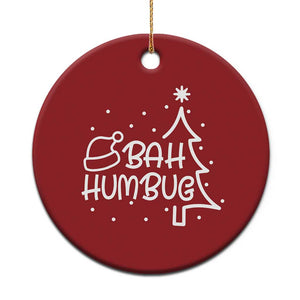 Funny Bah Humbug Xmas Christmas Ornament Santa Hat Xmas Tree TS11 Print Your Wear