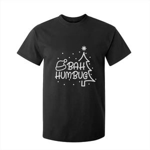 Funny Bah Humbug Christmas T Shirt For Kid Santa Hat Xmas Tree TS11 Black Print Your Wear