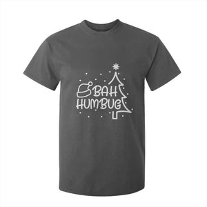 Funny Bah Humbug Christmas T Shirt For Kid Santa Hat Xmas Tree TS11 Dark Heather Print Your Wear