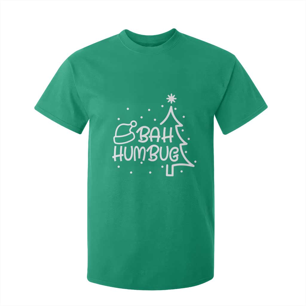 Funny Bah Humbug Christmas T Shirt For Kid Santa Hat Xmas Tree TS11 Irish Green Print Your Wear