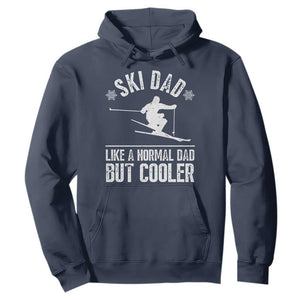 Funny Skiing Father's Day Hoodie Ski Dad Like A Normal Dad But Cooler TS11 Navy Print Your Wear