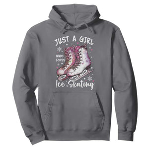 Figure Ice Skater Hoodie Just A Girl Who Loves Ice Skating TS11 Charcoal Print Your Wear