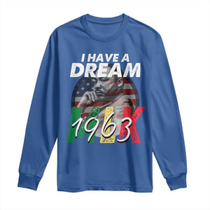 I Have A Dream Martin Luther King MLK 1963 Long Sleeve Shirt Black History Month TS11 Royal Blue Print Your Wear