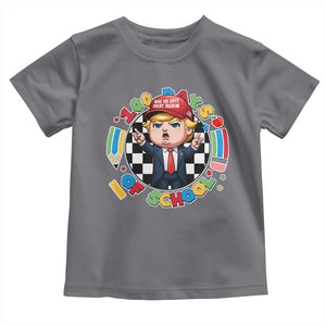 Funny Trump 100 Days Of School Toddler T Shirt Make 100 Days Great Again Pencil Apple TS11 Charcoal Print Your Wear